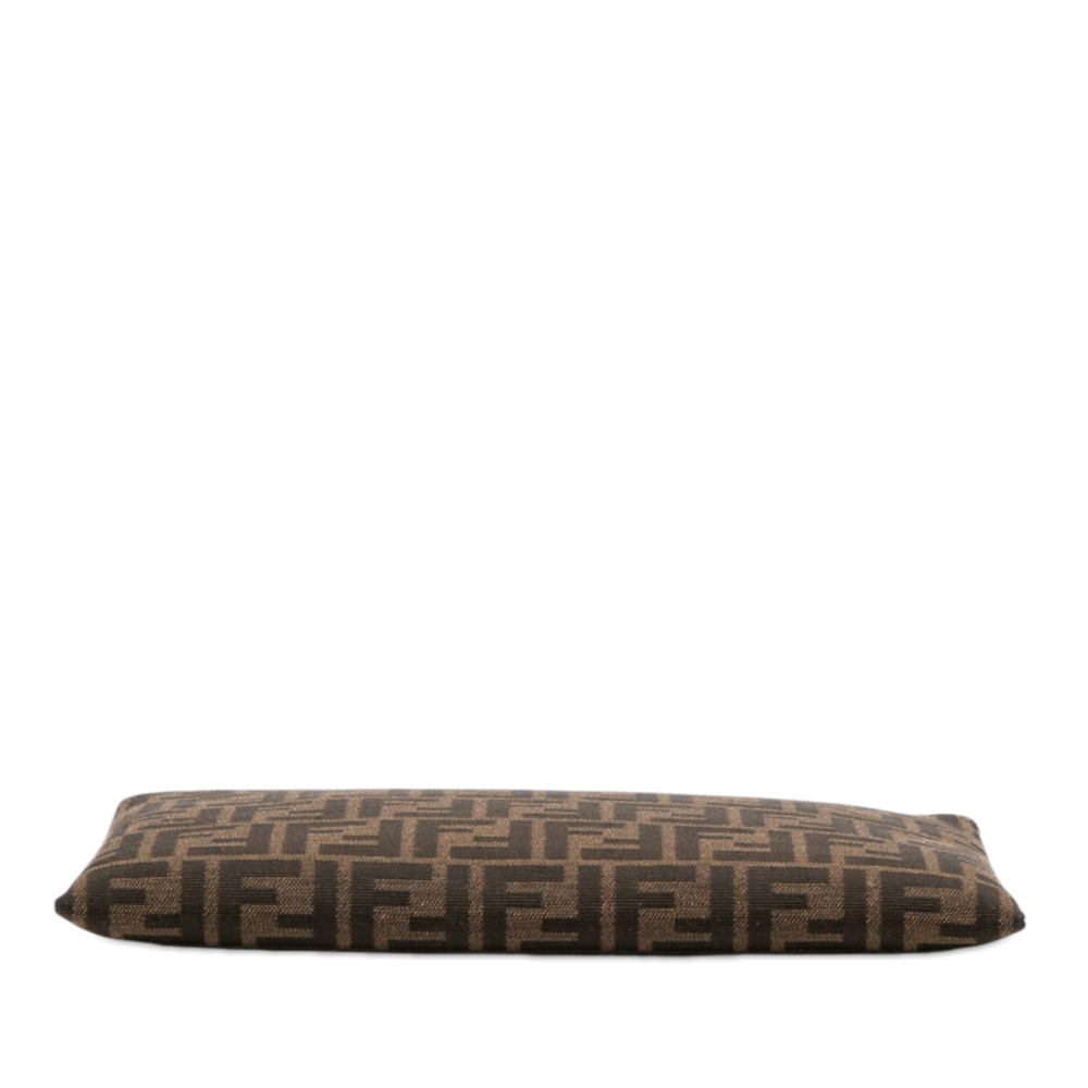 Pre-Loved Fendi Medium FF Jacquard Flat Baguette Pouch - Picture 3 of 7